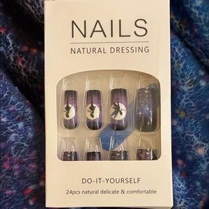 Purple and Black DIY Nail Set